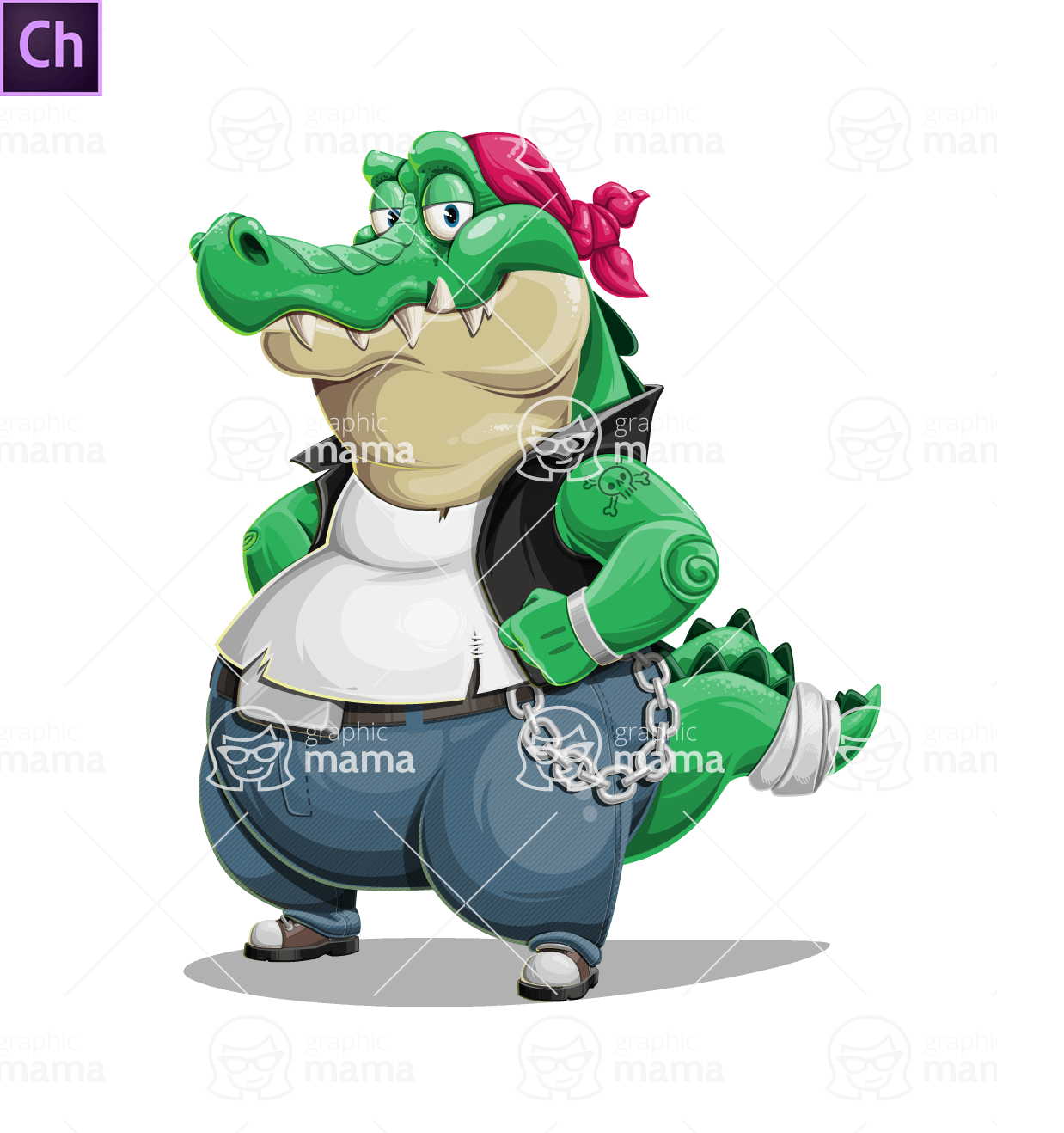 Bad Crocodile Character Animator Puppet