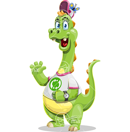 Funny Dinosaur Character Animator Puppet