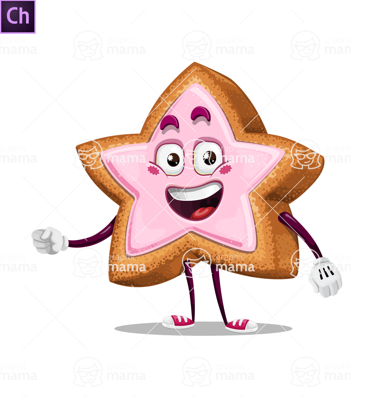 Gingerbread Star Cookie Character Animator Puppet