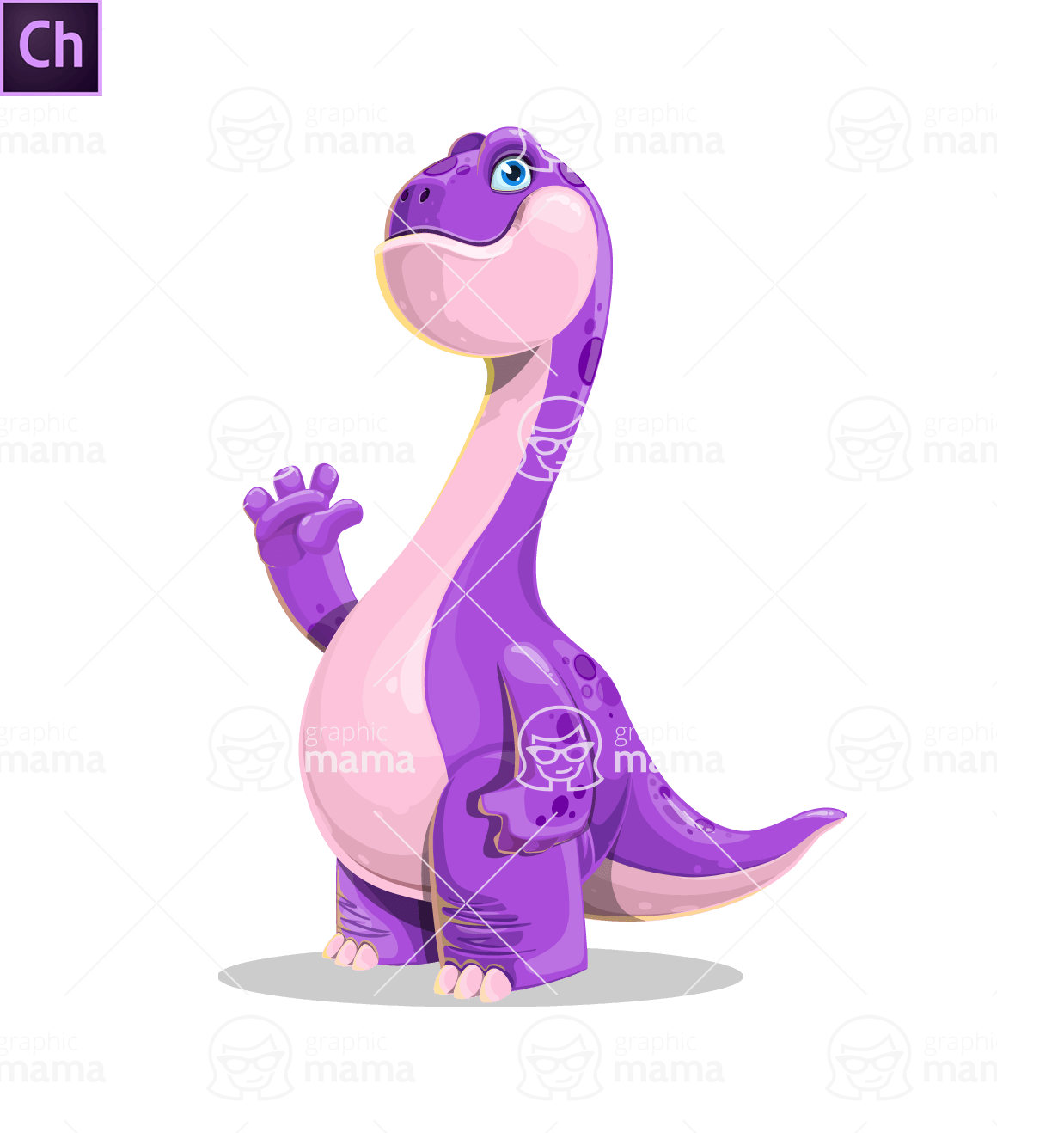 Friendly Dinosaur Character Animator Puppet