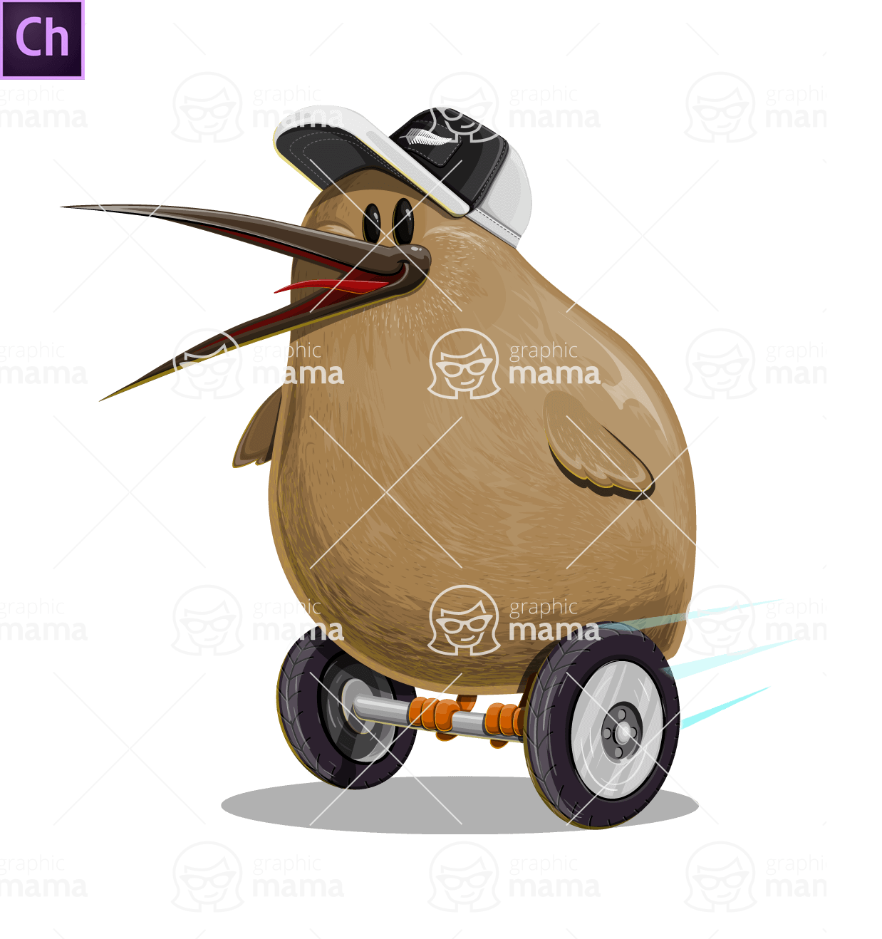 Cute Kiwi Bird Character Animator Puppet