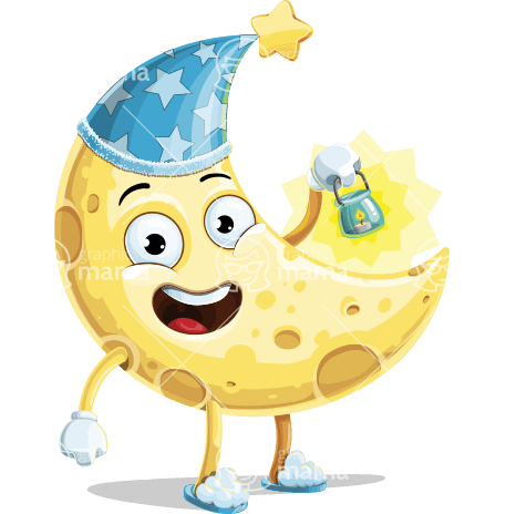 Sleeping Moon Character Animator Puppet