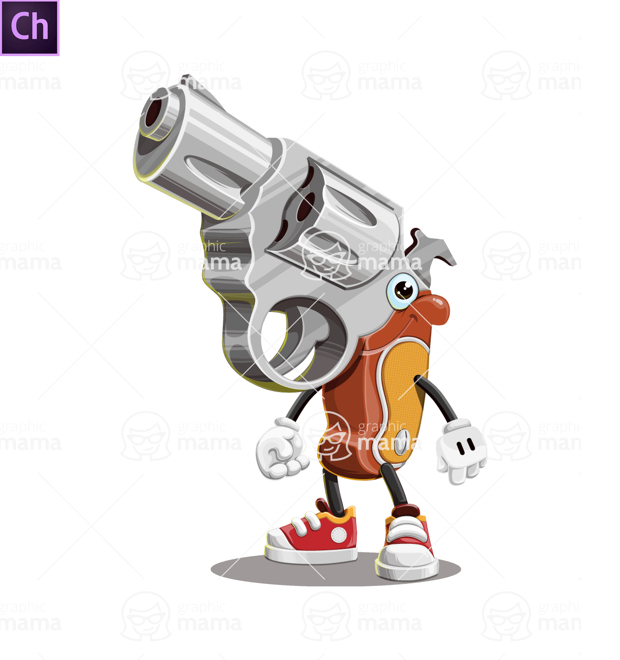 Pistol Character Animator Puppet