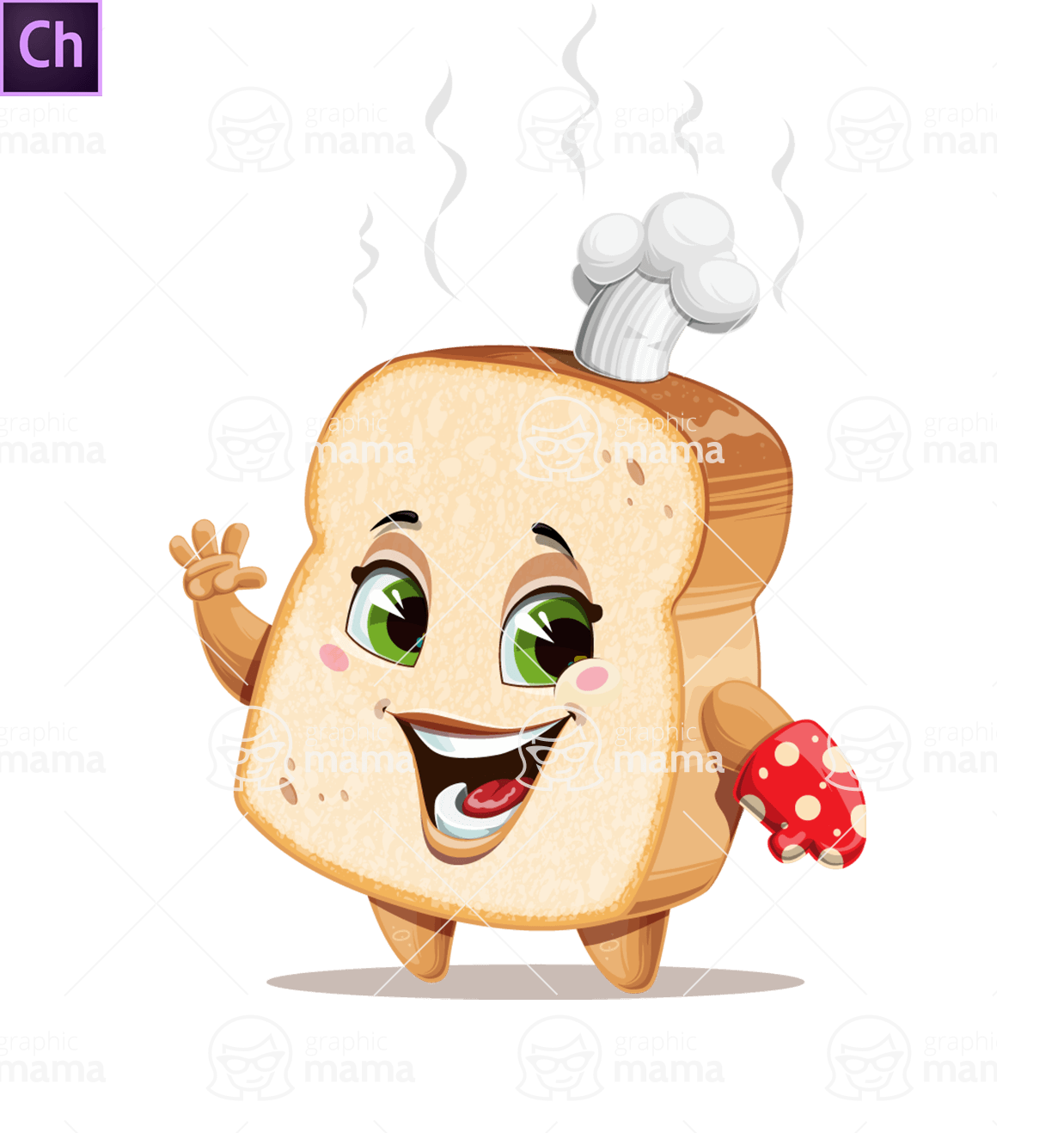 Bread Chef Character Animator Puppet