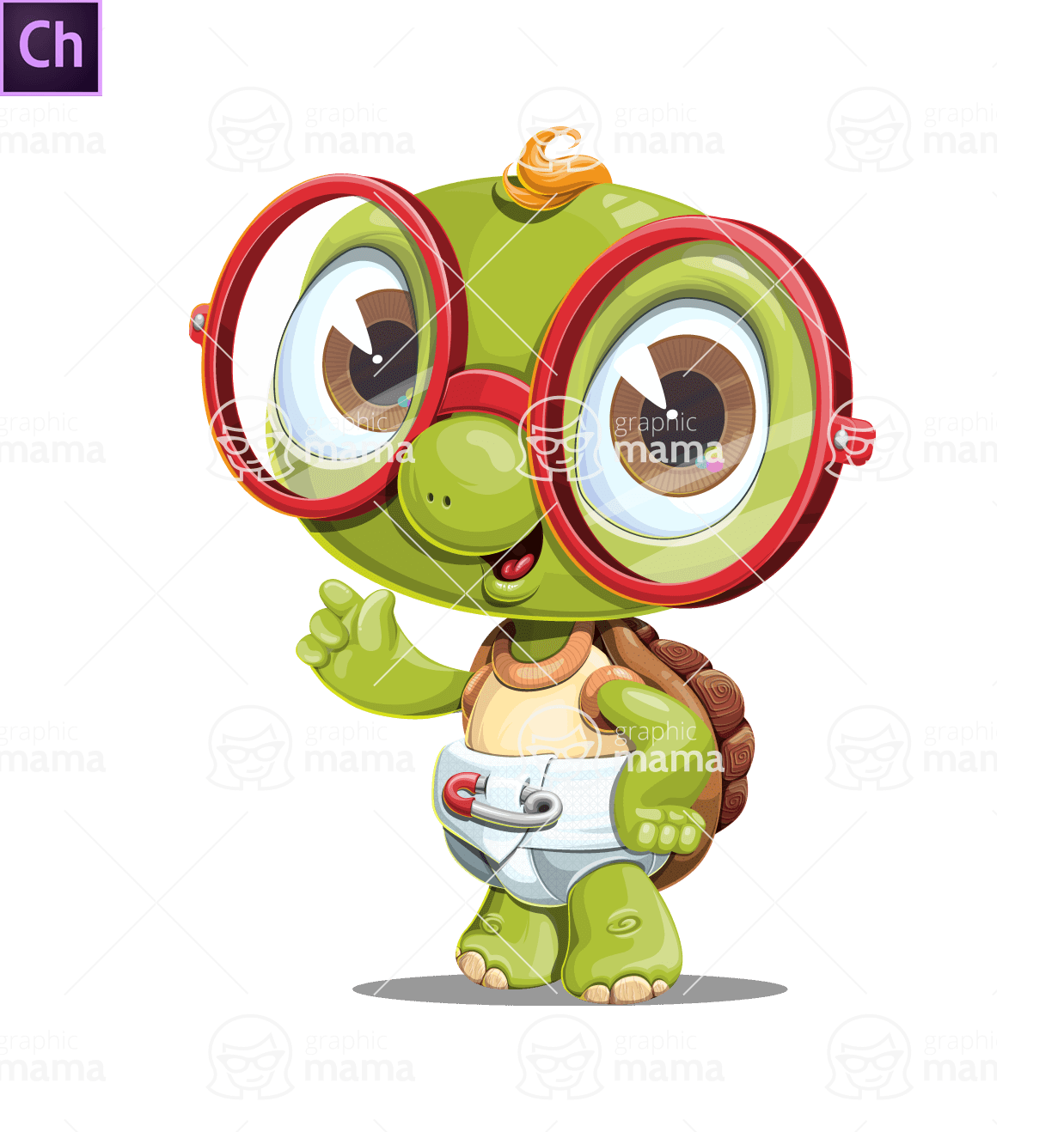 Little Turtle Character Animator Puppet