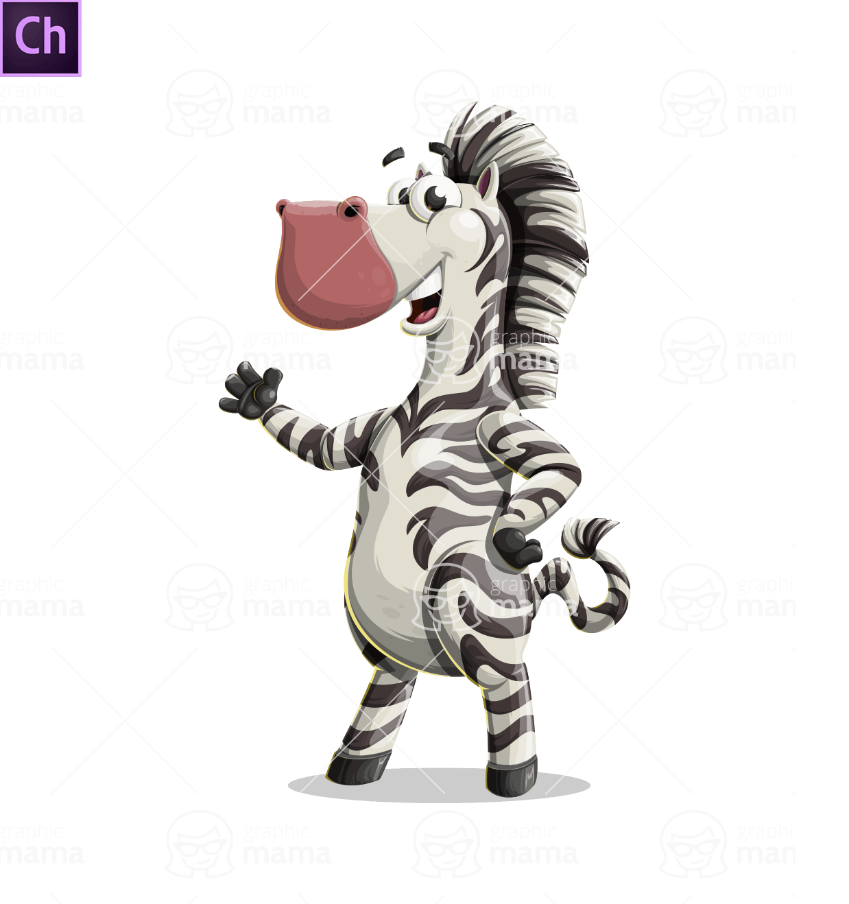 Zebra Character Animator Puppet