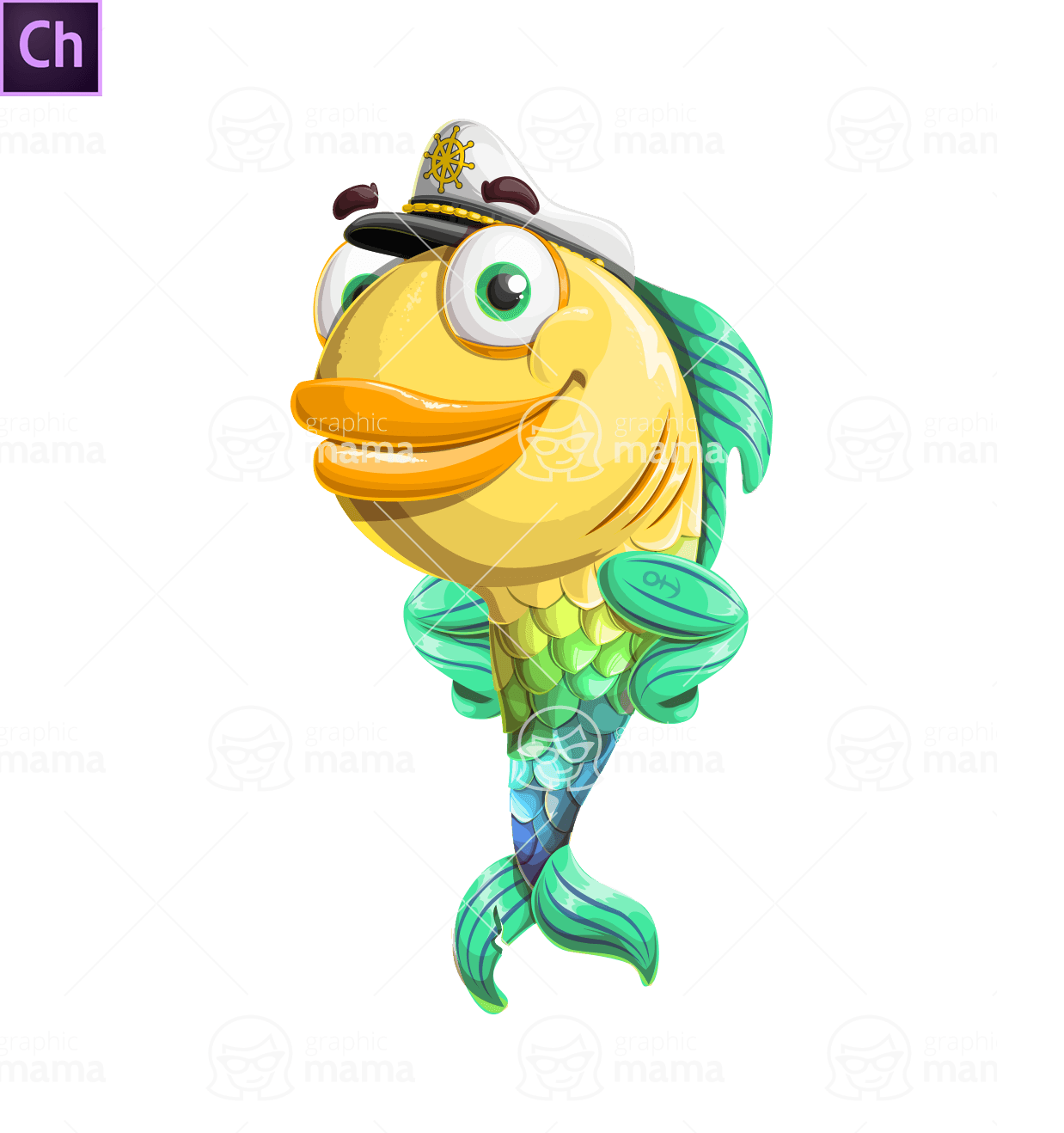 Fish Character Animator Puppet