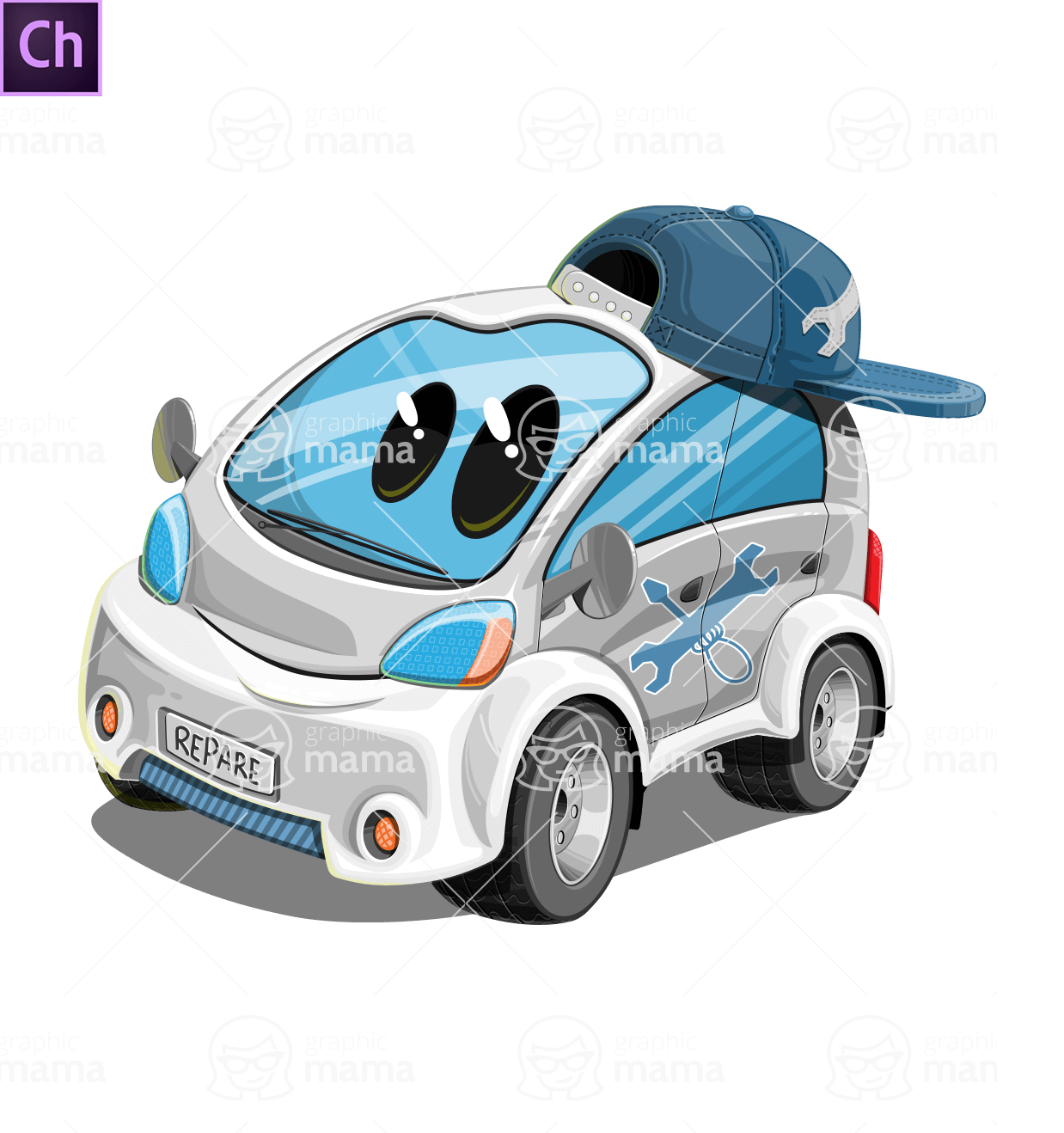 Mechanic Car Character Animator Puppet