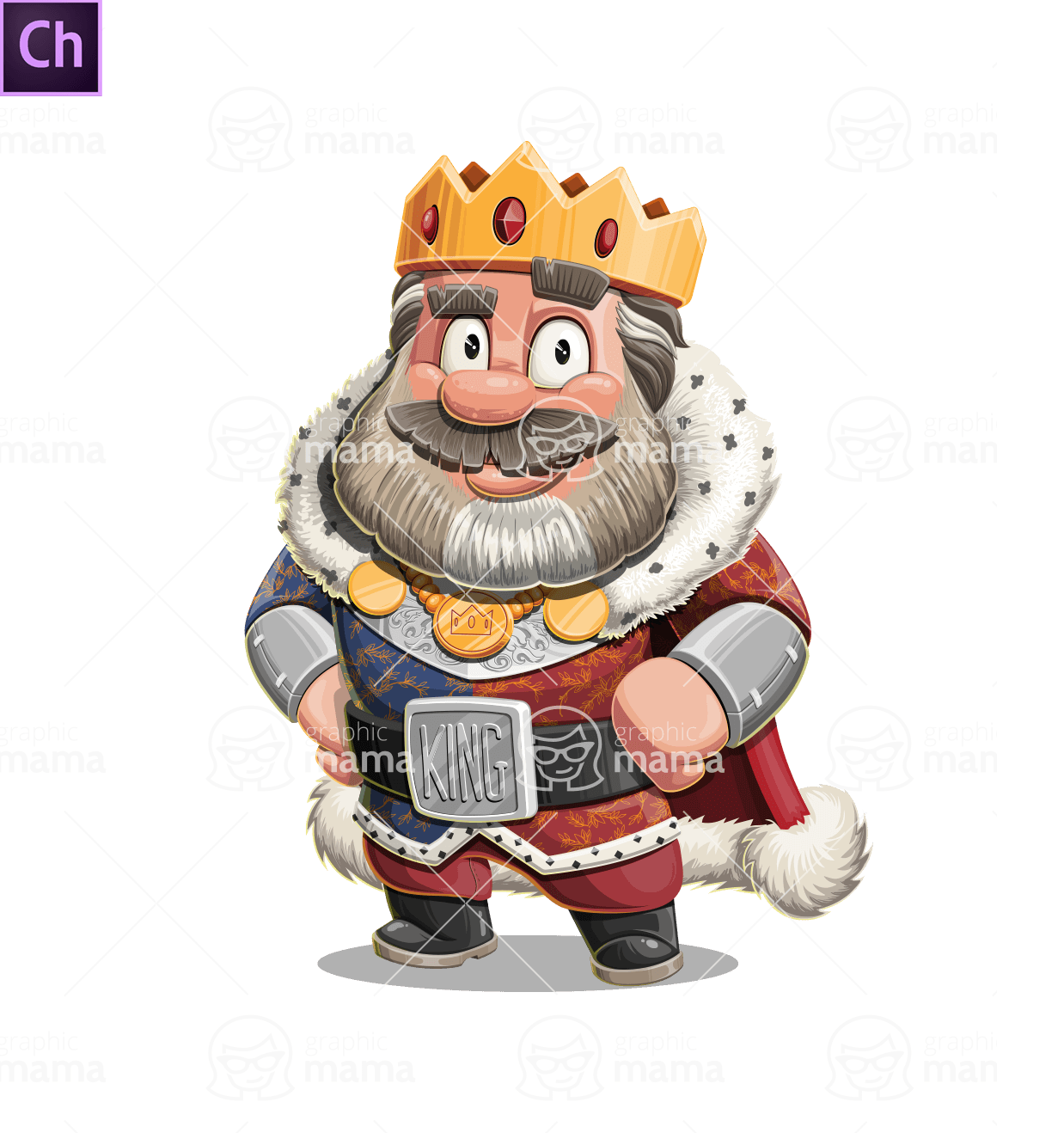 Funny King Character Animator Puppet
