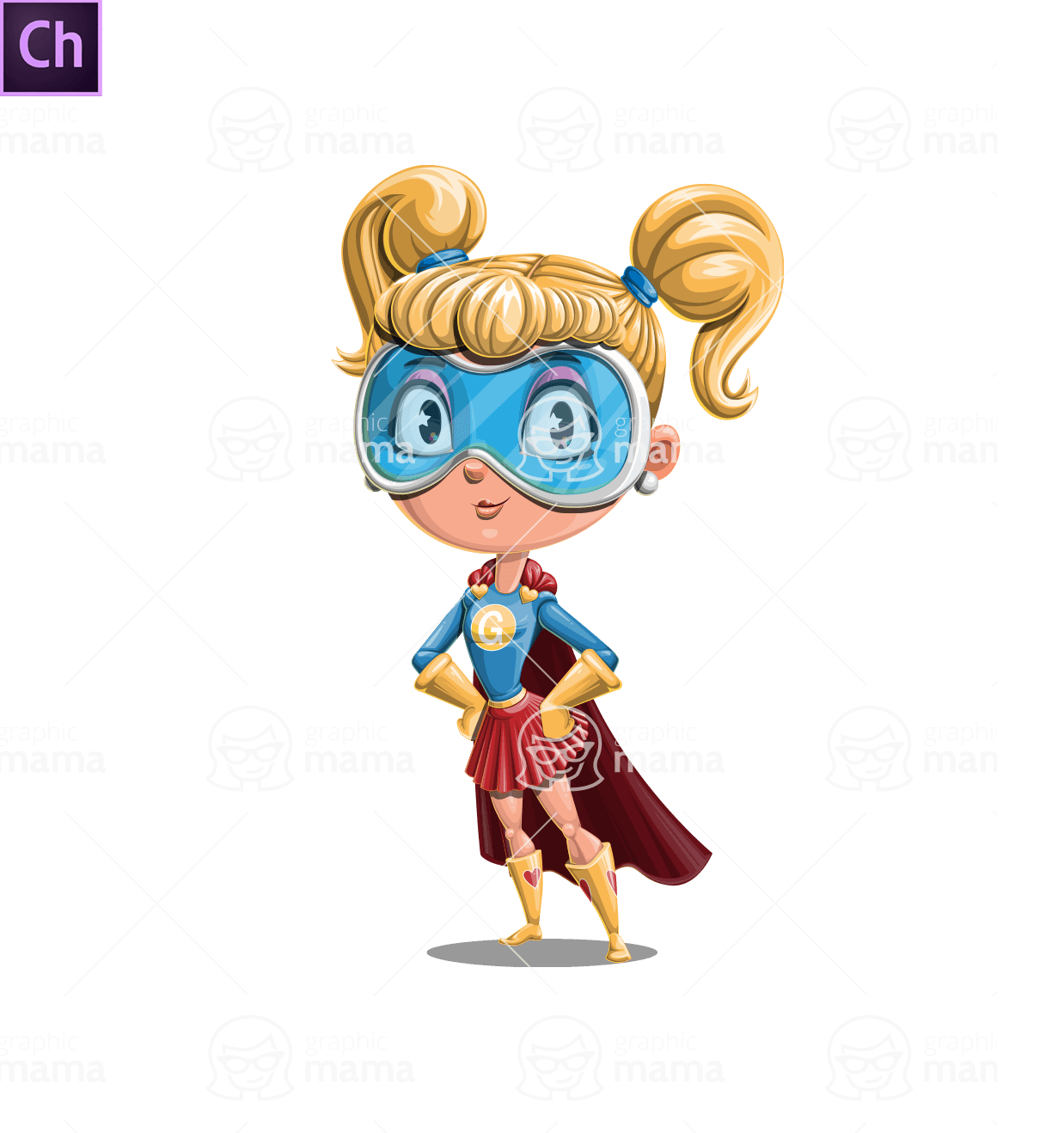 Young Superhero Girl Character Animator Puppet