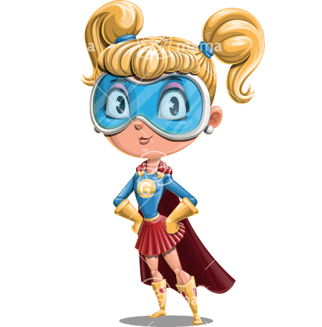Young Superhero Girl Character Animator Puppet