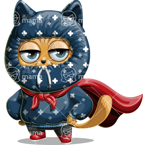 Funny Super Cat Character Animator Puppet