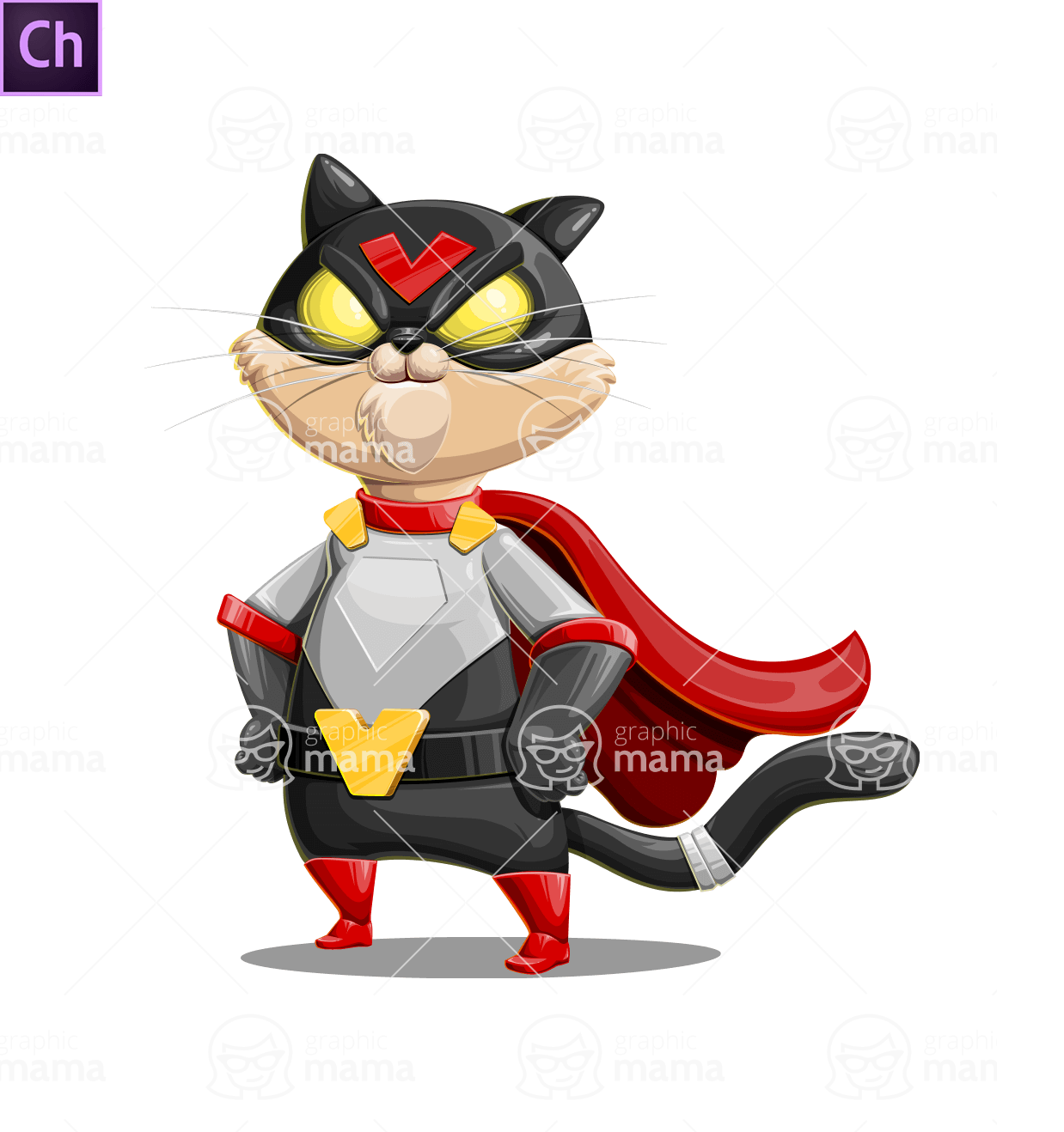 Cat Super Villain Character Animator Puppet