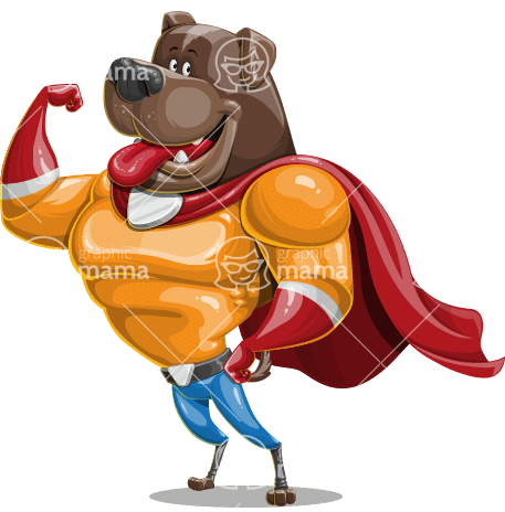 Cute Super Dog Character Animator Puppet