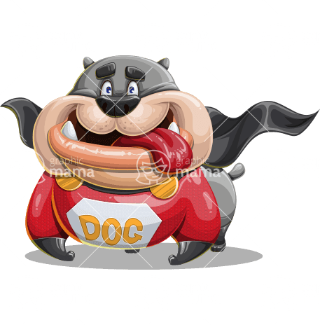 Funny Superhero Dog Character Animator Puppet