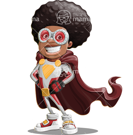 Funny African-American Superhero Puppet