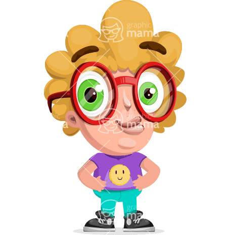 Geek Boy With Glasses Character Animator Puppet