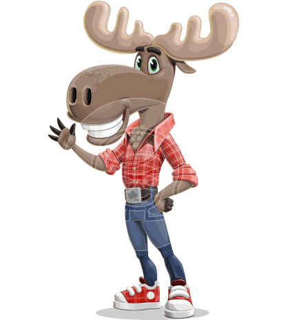 Cartoon Deer Character