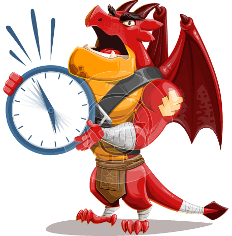 Cartoon Dragon Guardian Character