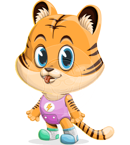Little Tiger Cartoon Character