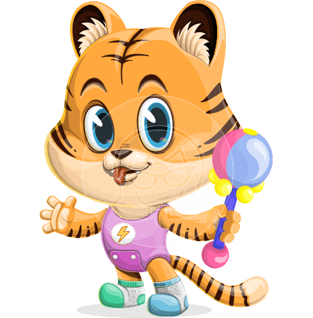Little Tiger Cartoon Character