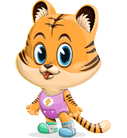 Little Tiger Cartoon Character