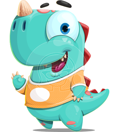 Little Dinosaur Cartoon Character