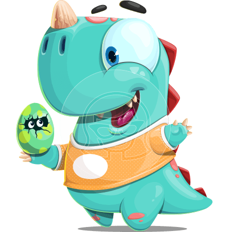 Little Dinosaur Cartoon Character