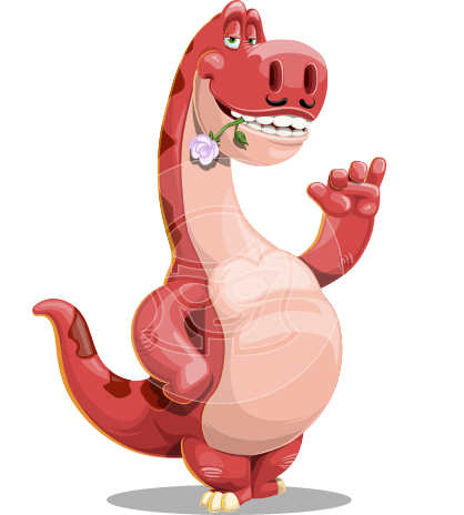 Brontosaurus Dinosaur Cartoon Character