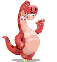 Brontosaurus Dinosaur Cartoon Character