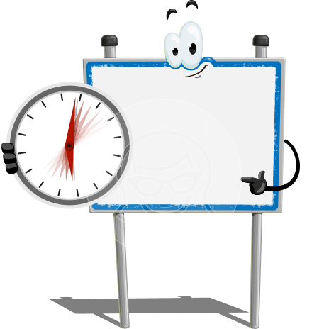 Cartoon Signage Character