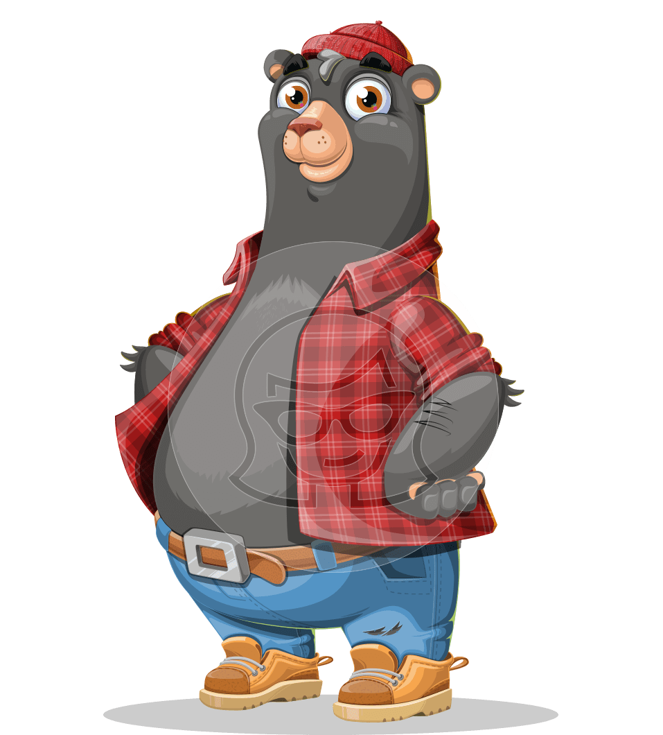 Black Bear Character Set