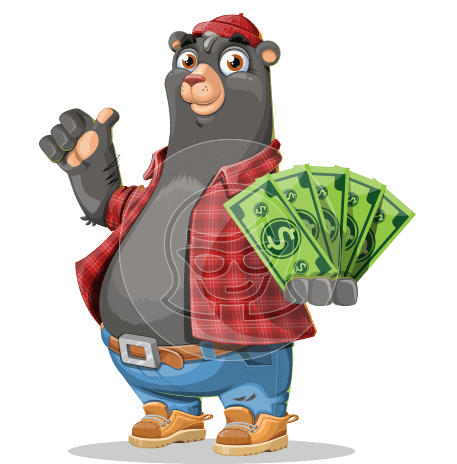 Black Bear Character Set