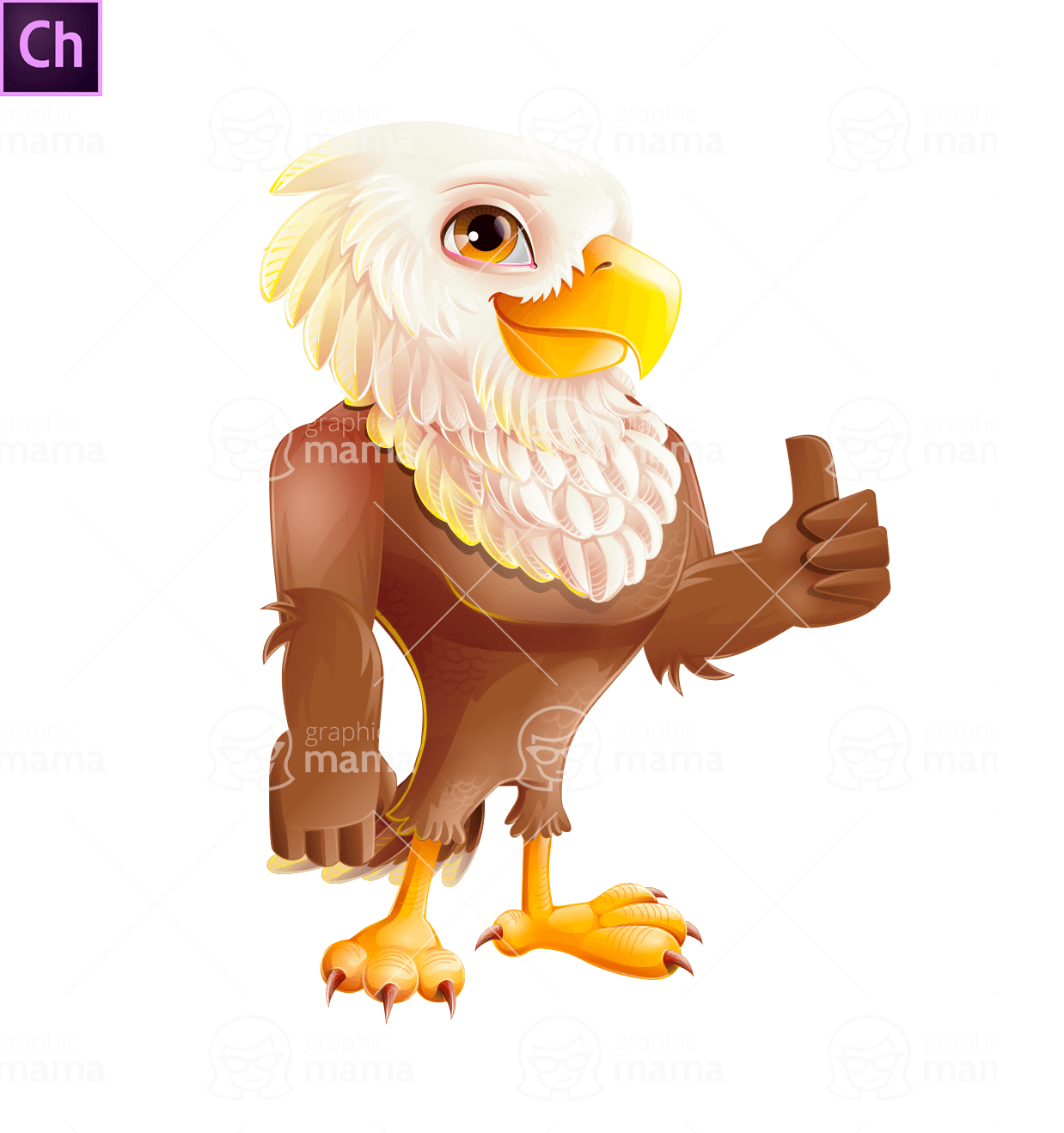 Cute Eagle Adobe Character Animator Puppet