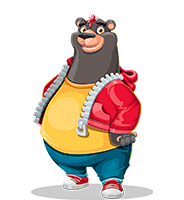 Cool Bear Cartoon Character