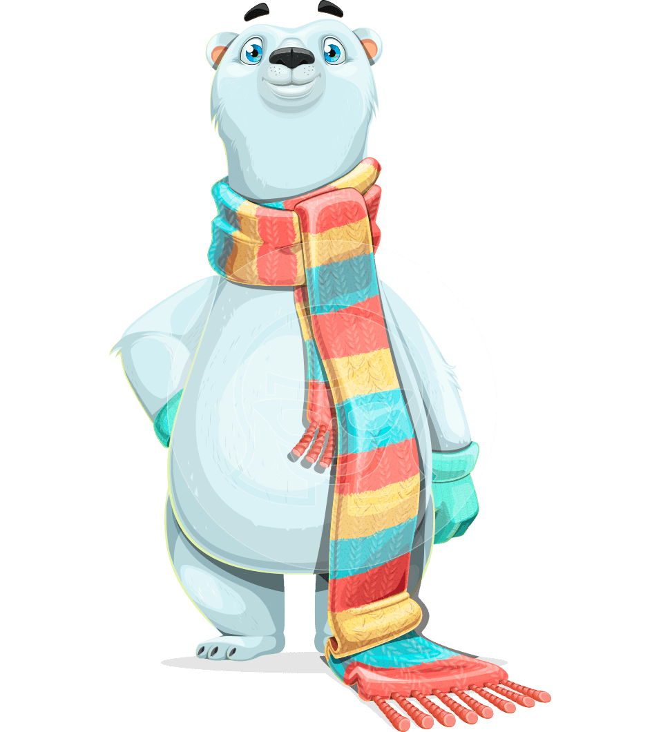Cute White Bear Cartoon