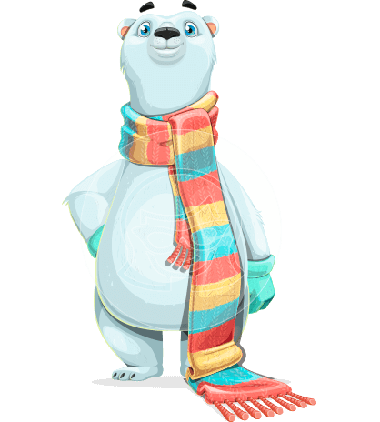 Cute White Bear Cartoon