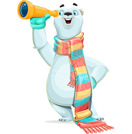 Cute White Bear Cartoon