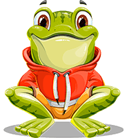 Frog Cartoon Vector Character