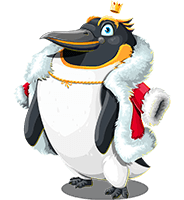 King Penguin Cartoon Character