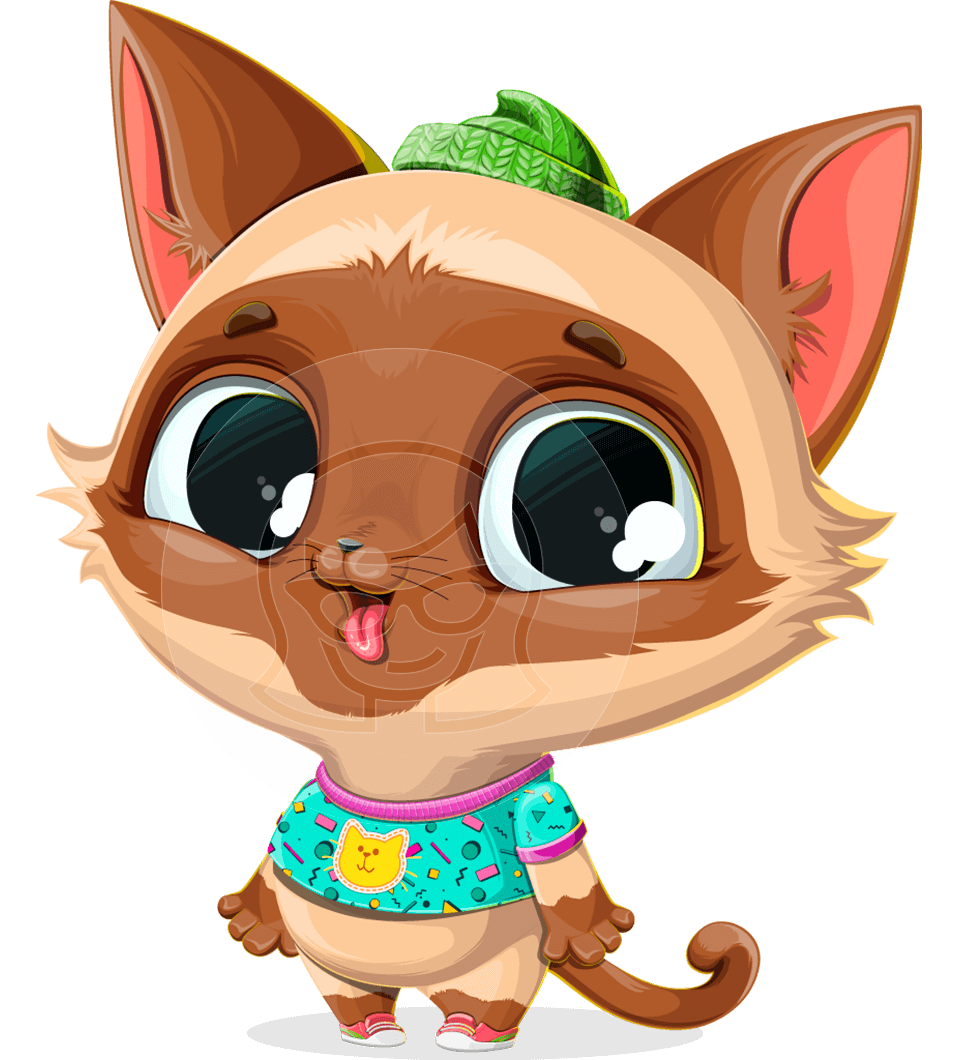 Little Cat Cartoon Character