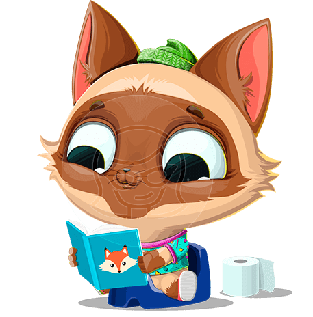 Little Cat Cartoon Character