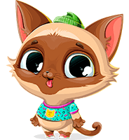 Little Cat Cartoon Character