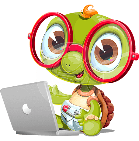 Little Turtle Cartoon Character