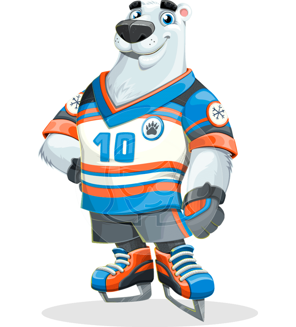 Sport Bear Cartoon Character