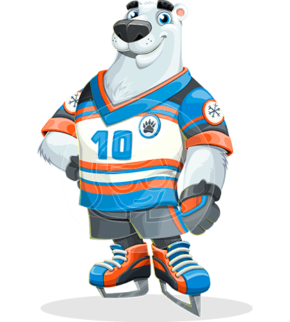 Sport Bear Cartoon Character