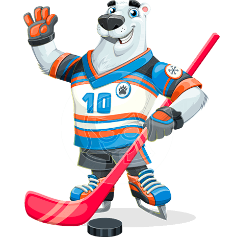 Sport Bear Cartoon Character