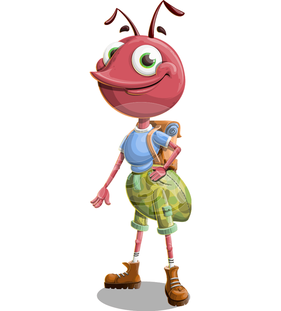Ant Cartoon Character