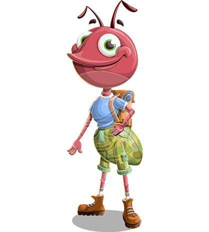 Ant Cartoon Character