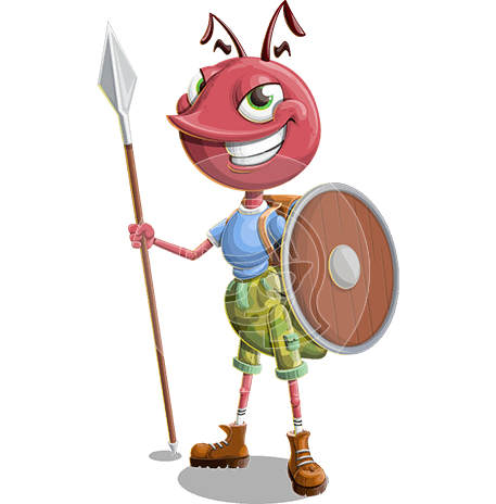 Ant Cartoon Character